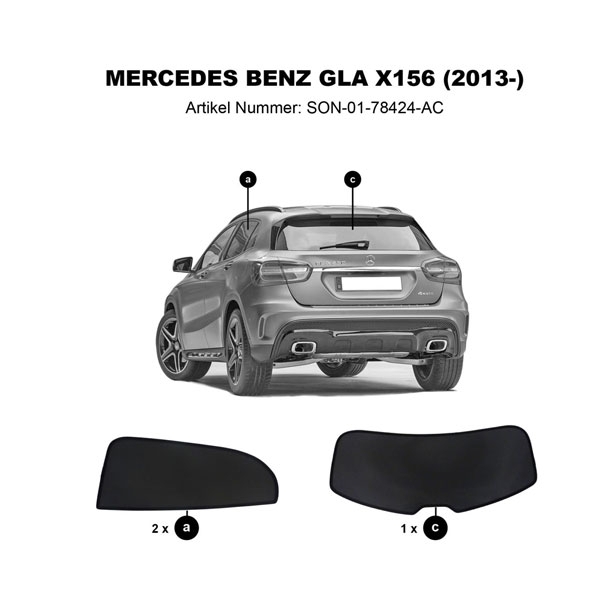 Sonniboy ClimAir Sonnenschutz Mercedes GLA 5-Tuerer SUV 2014-