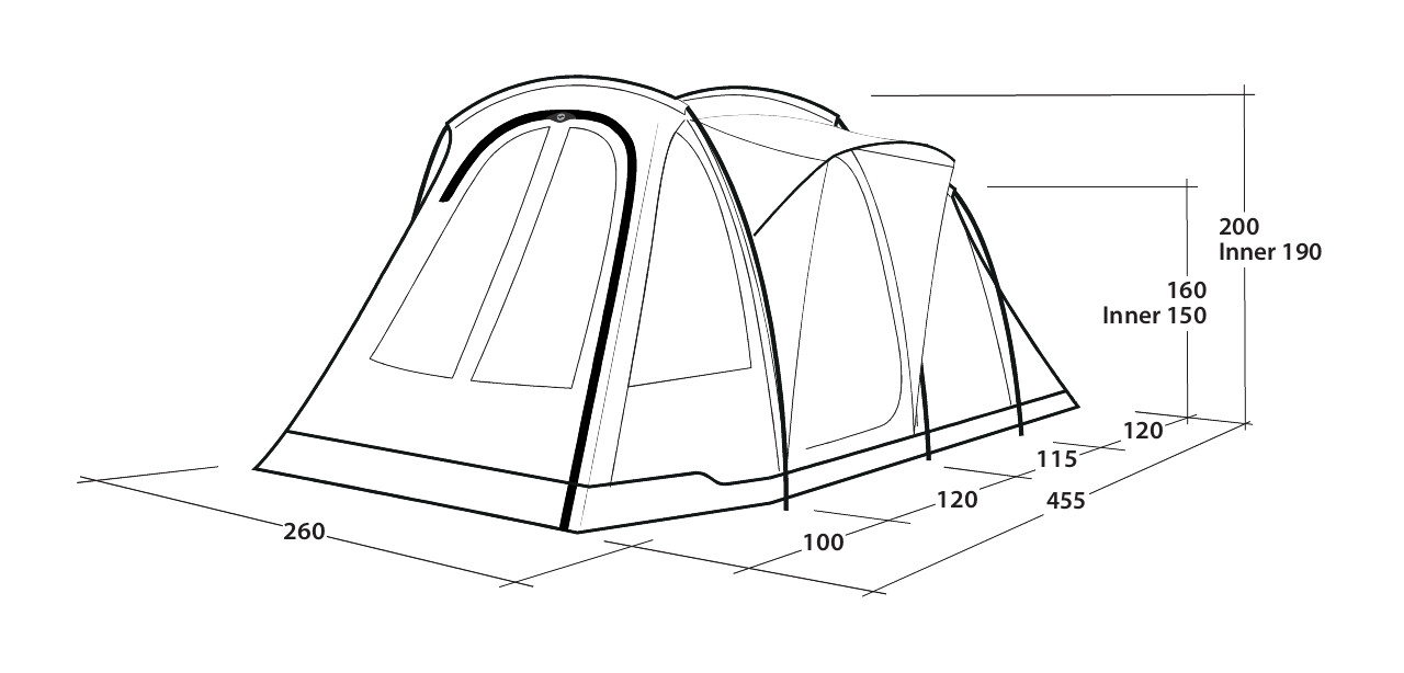 Outwell Familienzelt Blackwood 4 - 111426