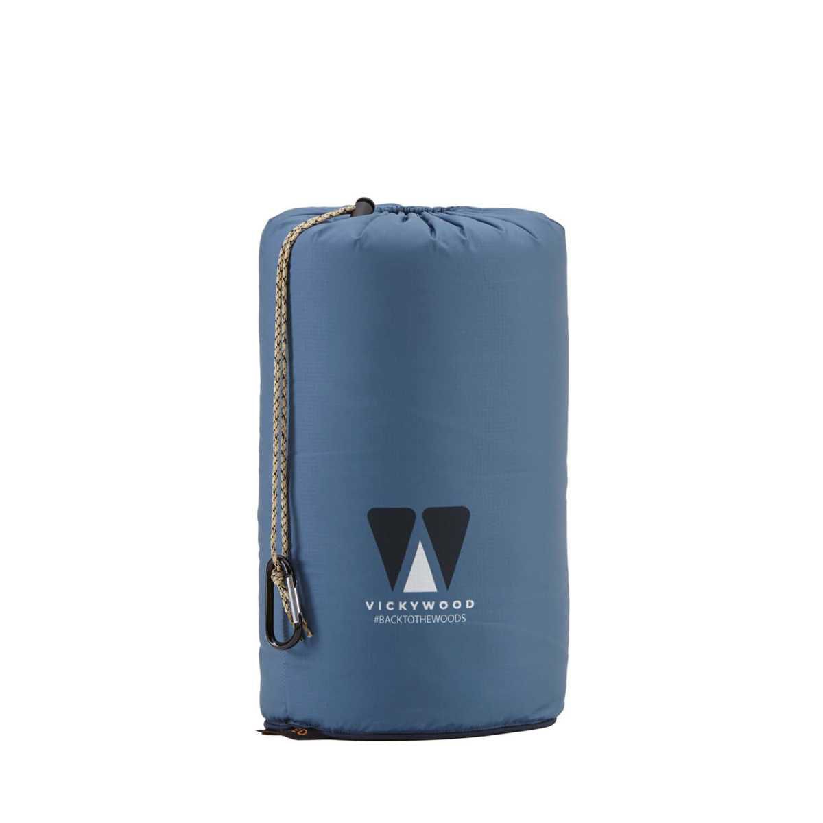 VICKYWOOD Fleece Decke Montain Blue - VW-BT-FL-01