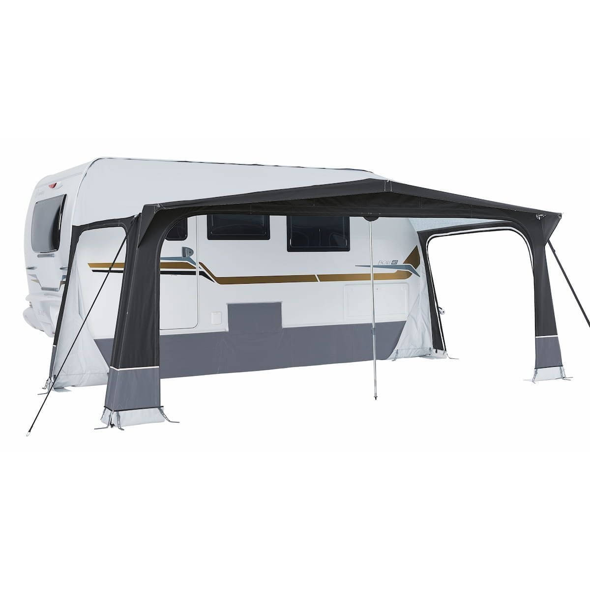 TRIGANO Wohnwagen-Vorzelt AUSTRAL- Gr. 800- Umlauf 771-805 cm- Tiefe 300 cm- 25 mm Stahlgestaenge - M-A9812-192