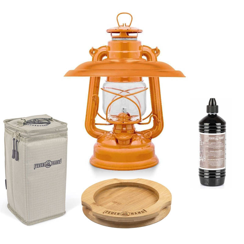 FEUERHAND Sturmlaterne 276 Pastel Orange Komplett-Set 5.0 FEUERHAND Sturmlaterne 276 Pastel Orange Komplett-Set 5.0