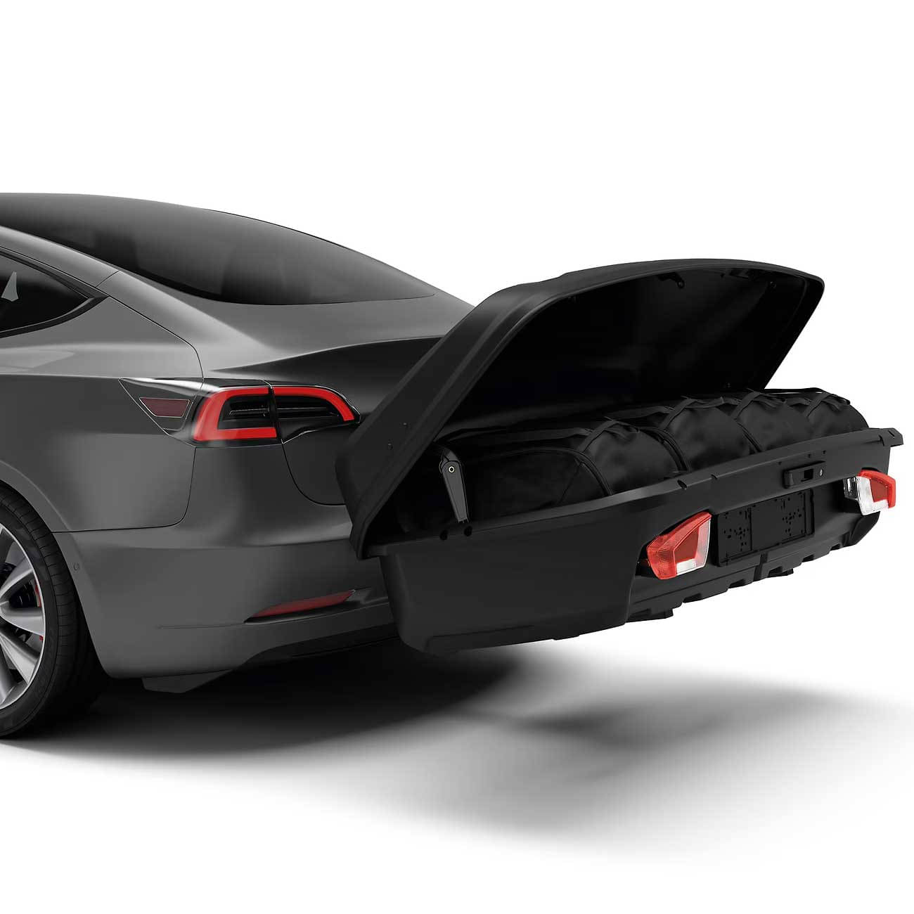 THULE Arcos Box M Black Heckbox Hartschale 906100 Set inkl. Plattform 906300 Volumen 300 Liter