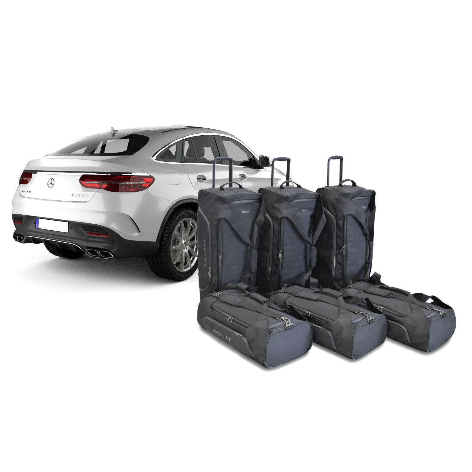 Car Bags Pro-Line M21601SP Mercedes GLE -C292- Coupe Bj- 15-19 Reisetaschen Set- Auf Ihr Auto massgeschneidert- Das Original