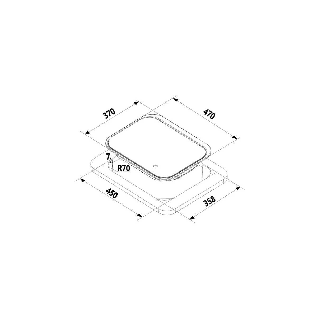 Carbest Gaskocher Edelstahl 2-flammig 47x37x12-5cm - 70142