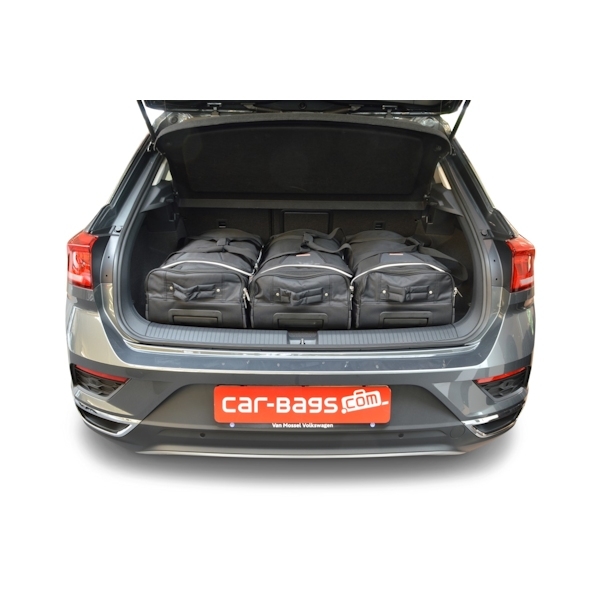 Car Bags V13501S VW T-Roc Bj- 17- hoher Ladeboden - Reisetaschen Set- Auf Ihr Auto massgeschneidert- Das Original