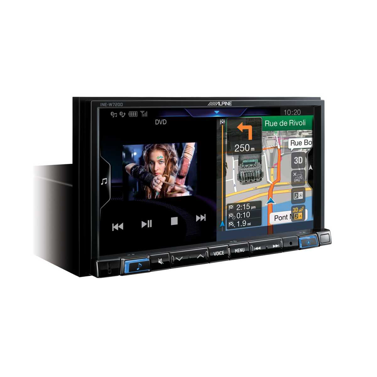 ALPINE 2-DIN-Navigationssystem INE-W720D