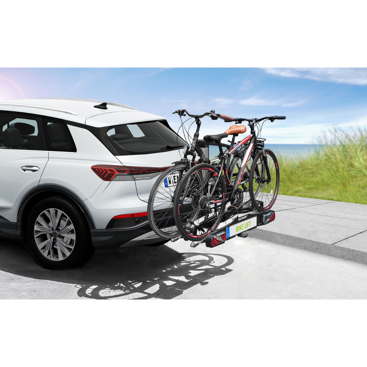 Fahrradtraeger EUFAB Bike Lift 11535 elektrische Liftfunktion