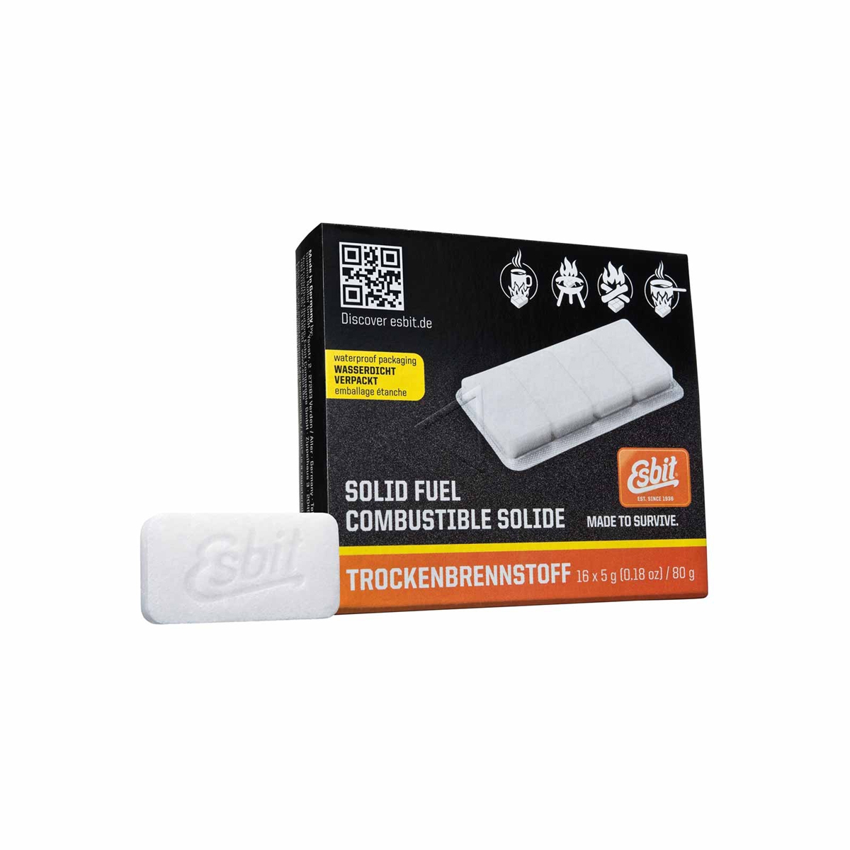 ESBIT Trockenbrennstoff Tabletten 16 x 5 g - 00101600-D-HH