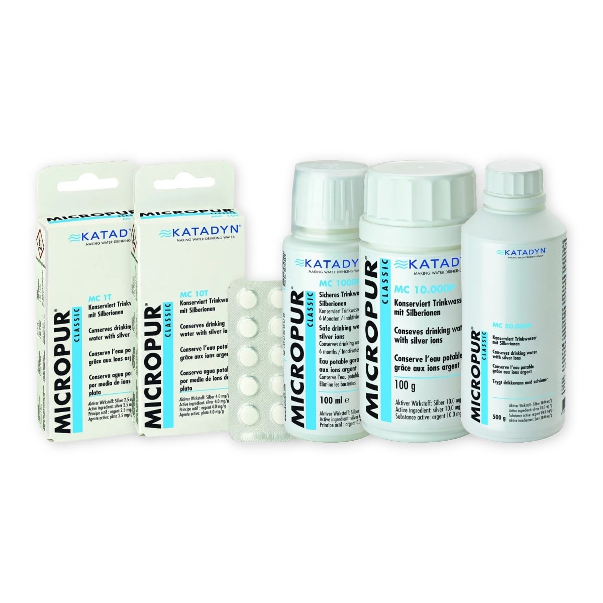 MICROPUR Classic Wasserkonservierung – MC 1T- MC 10T- MC 1000F- MC 10000P oder MC 50000P