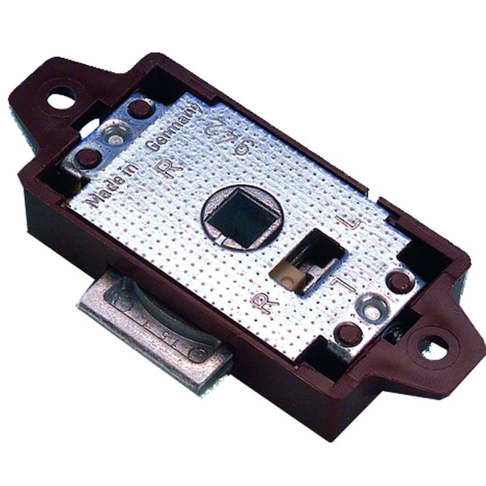 Drehstangenschloss Dornmass 15 mm braun