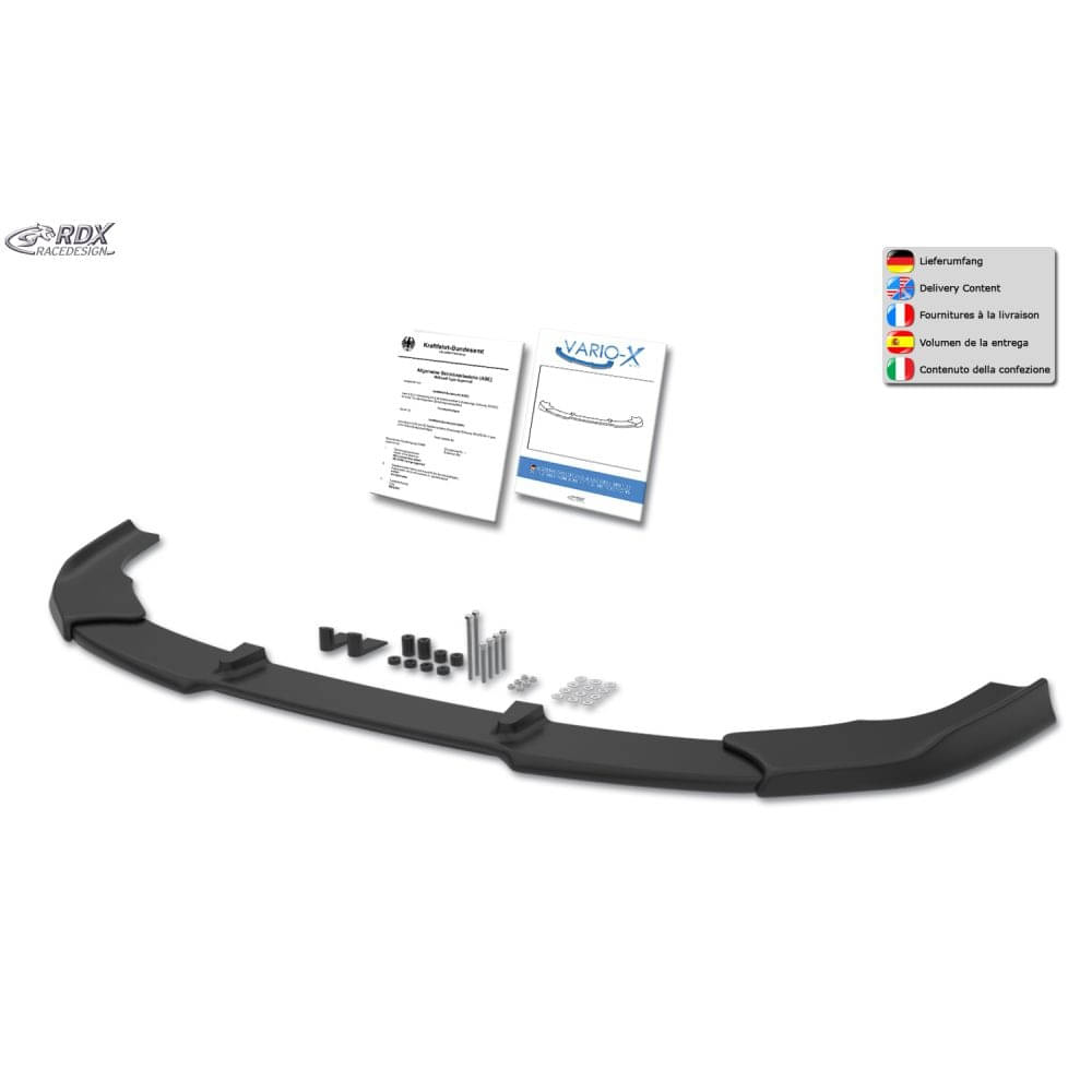 RDX Frontspoiler Frontlippe VARIO-X fuer VW Golf 8 - RDFAVX30952