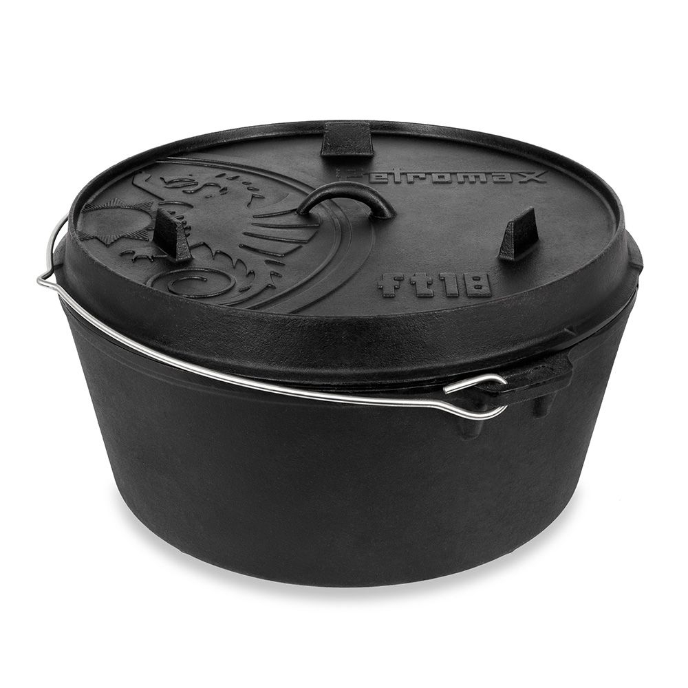 PETROMAX Feuertopf ft18 Dutch Oven mit Fuessen ft18