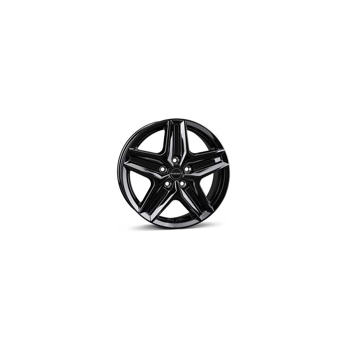 BORBET Alufelge CWZ black glossy 18 Zoll fuer VW T5-T6-T7 - VW Amarok - CWZ 75843120565-1BG