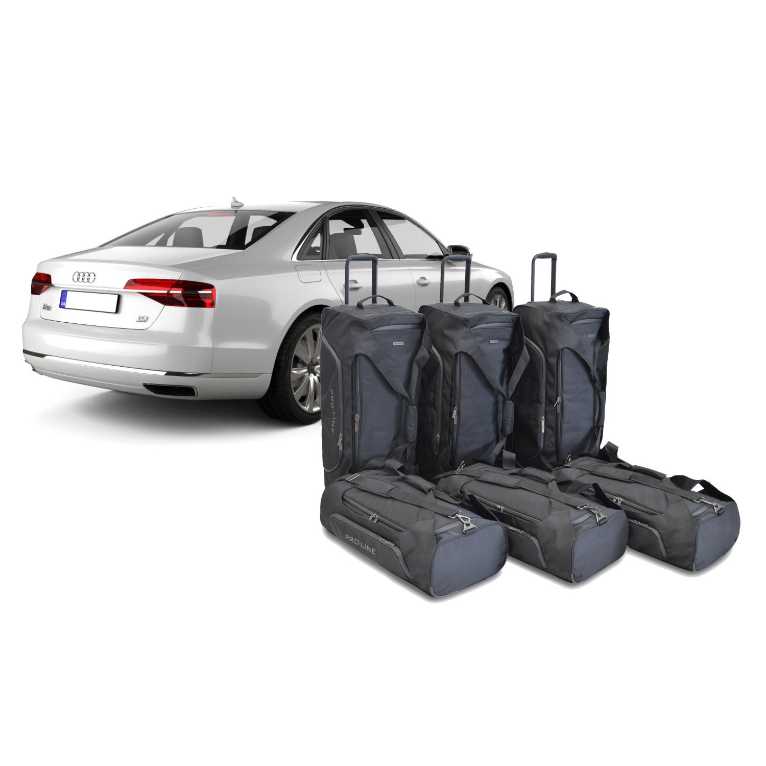 Car Bags Pro-Line A22701SP AUDI D4 4-Tuerer Limousine Bj- 13-17 Reisetaschen Set- Auf Ihr Auto massgeschneidert- Das Original