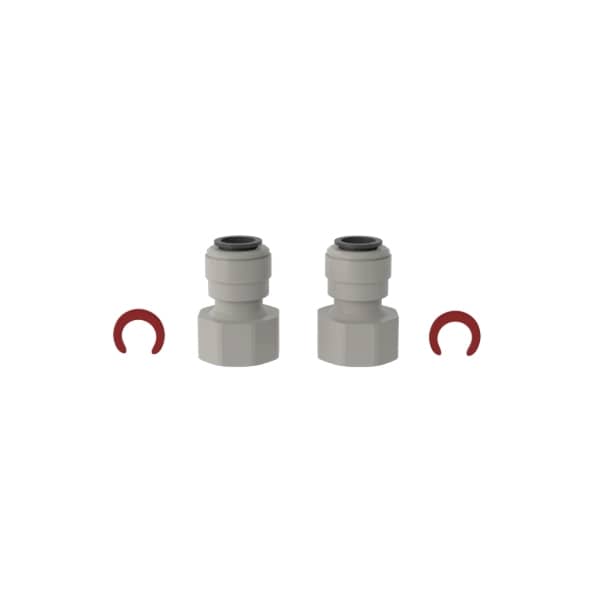 WM AQUATEC aansluitadapter 12 mm steksystemen voor drukmembraanpomp 12VDC, 2-stuks WM AQUATEC Anschlussadapter 12 mm Stecksysteme fuer Druckmembranpumpe 12VDC- 2er-Set - WAP12JG