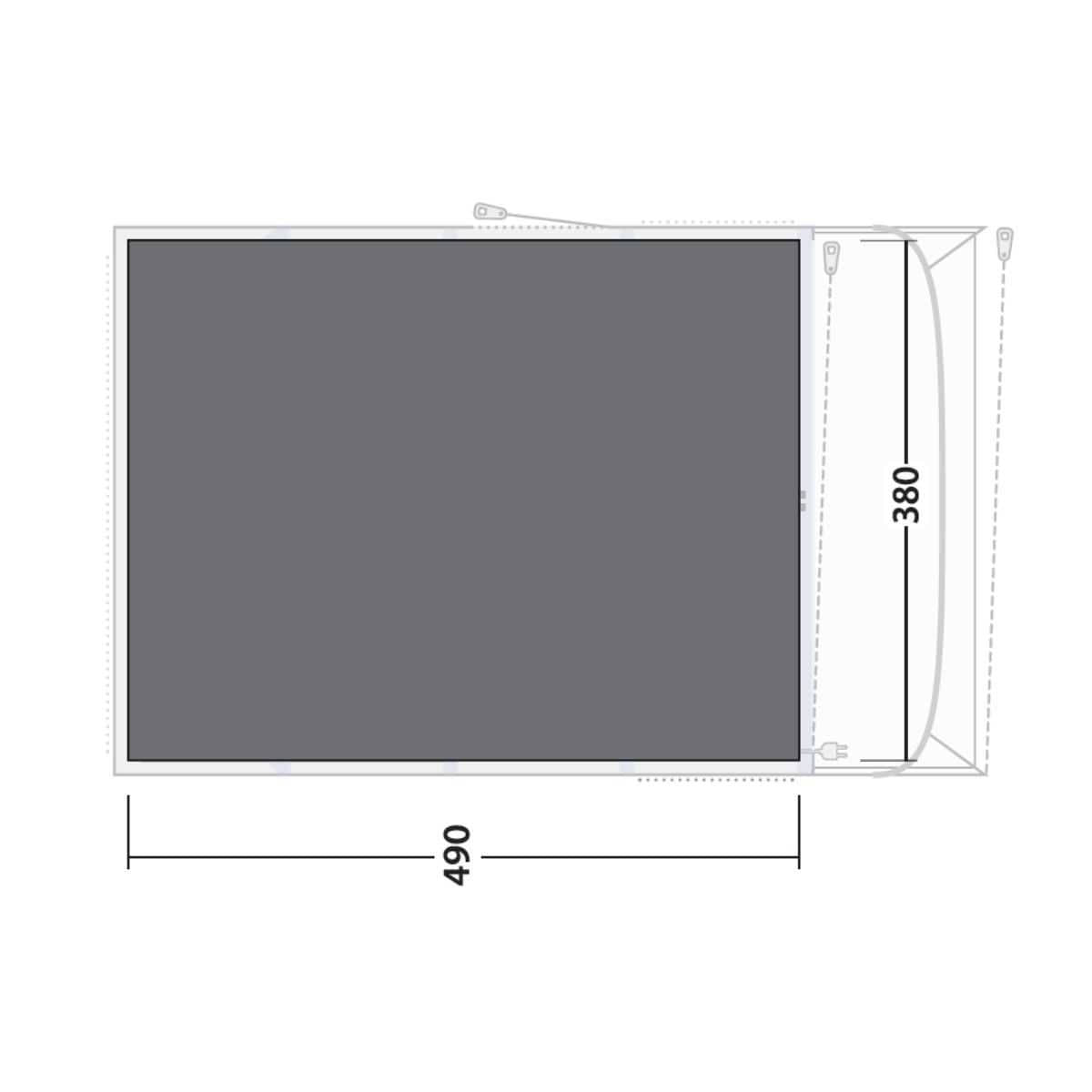 Outwell Zeltunterlage fuer Familienzelt Florida 6 Air - Alabama 6 Air - 171154