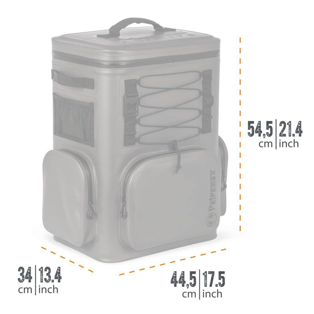PETROMAX Kuehlrucksack 27 Liter grau - kx-bkpk27-grau