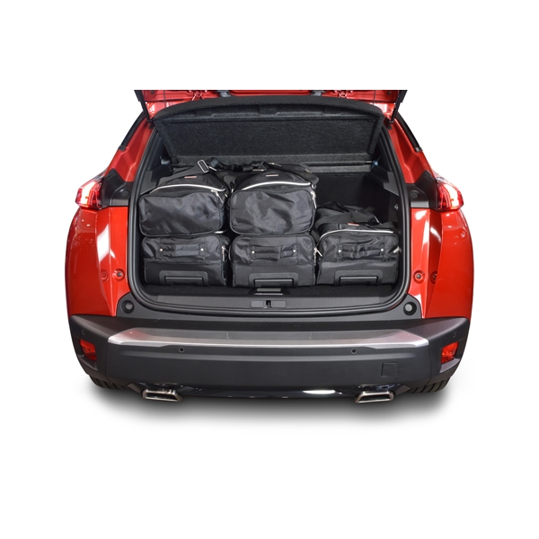 Car Bags P12001S Peugeot 2008 SUV Bj- 19- verstellbarer Ladeboden in oberer Position Reisetaschen Set- Auf Ihr Auto massgeschneidert- Das Original