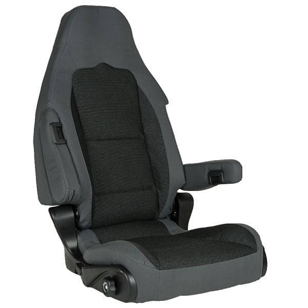 SPORTSCRAFT Pilotensitz S10.1 Farbe Tavoc 2 grau/schwarz mit Lordosenstütze Beifahrerseite SPORTSCRAFT Pilotensitz S10.1 Farbe Tavoc 2 grau-schwarz mit Lordosenstuetze Beifahrerseite - 4012305