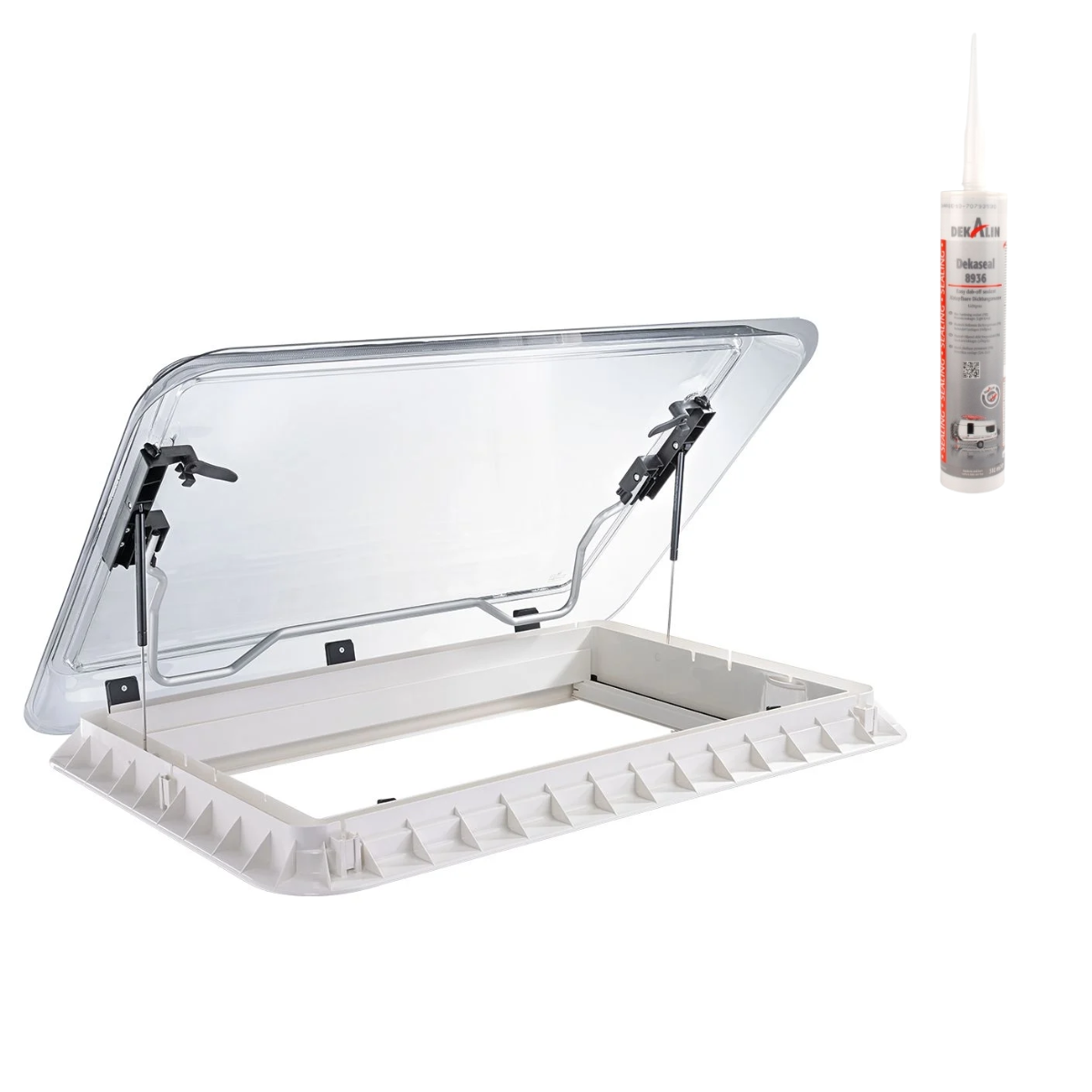 DOMETIC HEKI 2 de Luxe Dachhaube 960 x 655 mm Dachstaerke 25 - 32 mm - DEKAseal 8936 Dichtmasse - 9104100240