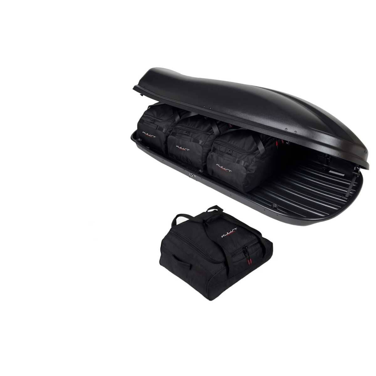 KJUST Dachboxen Taschen Set fuer Dachbox FARAD MARLIN N6 4er-Set - 13165