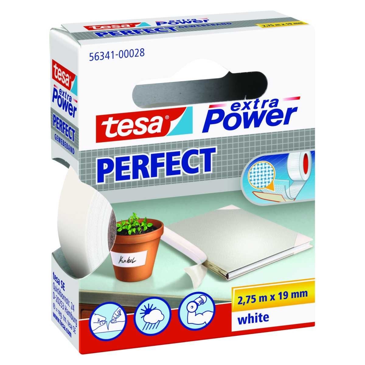 TESA Klebeband Extra Power® Perfect weiss 275-19 - 56341-00028-03