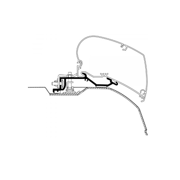 THULE Adapter Fiat Ducato ab Modelljahr 2006 325 cm fuer Markise 6300 301649 - B-WARE - 2. WA