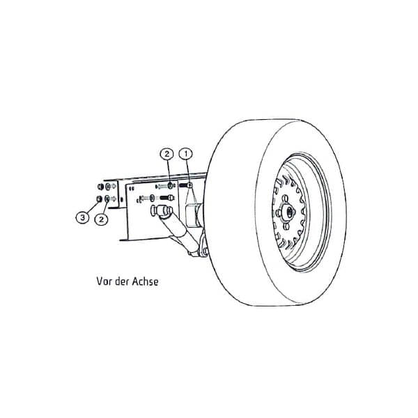 Easydriver Adapter Reich 227-2135K BPW Vario III CMC Flexi-Chassis