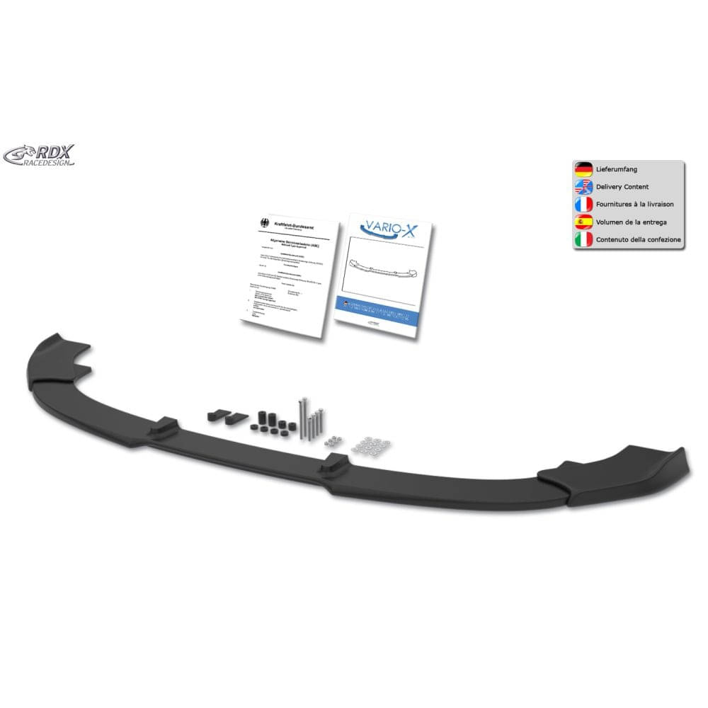 RDX Frontspoiler Frontlippe VARIO-X fuer FIAT Ducato-CITROEN Jumper-PEUGEOT Boxer Bj. 2006-2014 - RDFAVX30285