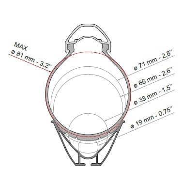FIAMMA Carry Bike Frame Deep Black Fahrradtraeger MB Sprinter ab Bj. 2018 fuer 3 Raeder - 02096-40A 08753-02A08831A01A 98656M567