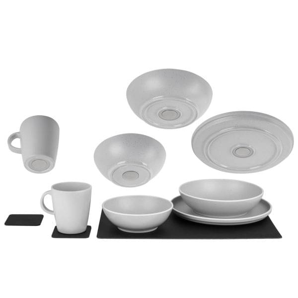 BRUNNER x SILWY DOLOMIT MAGNETIC ANTISLIP Geschirr-Set Weiss 11-tlg- - 0842050N.C00