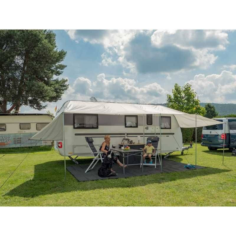 REIMO TENT Sonnenvordach COMO 350 x 240 cm hellgrau - 90023