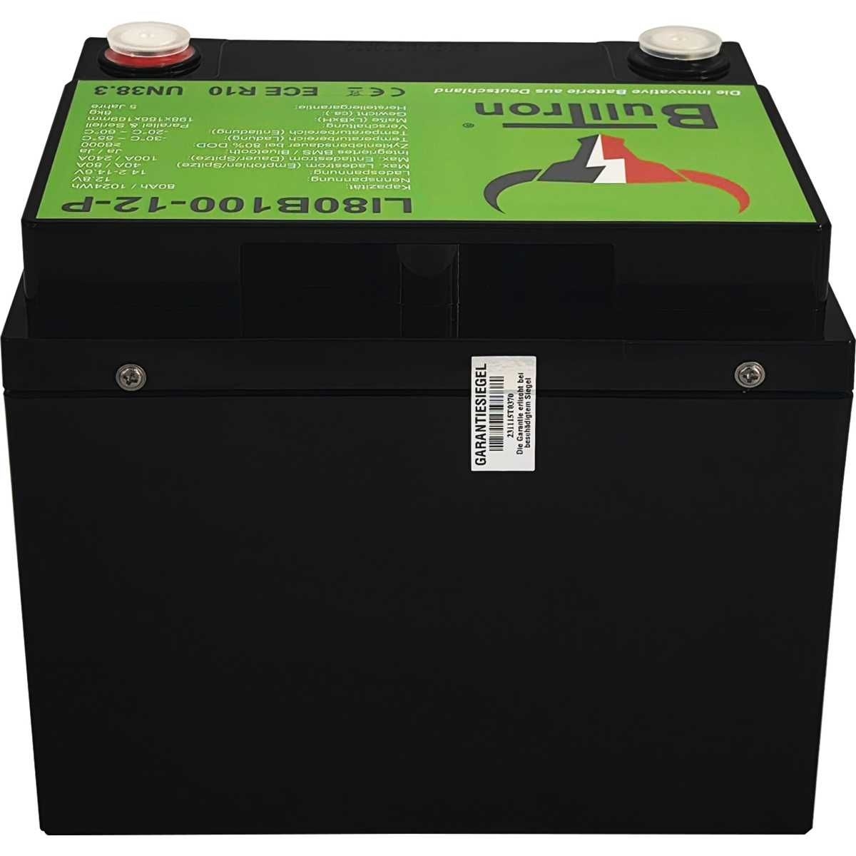 BULLTRON Lithium-Batterie POLAR 80Ah 12V inkl. BMS 100A Dauerstrom - App - LI80B100-12-P