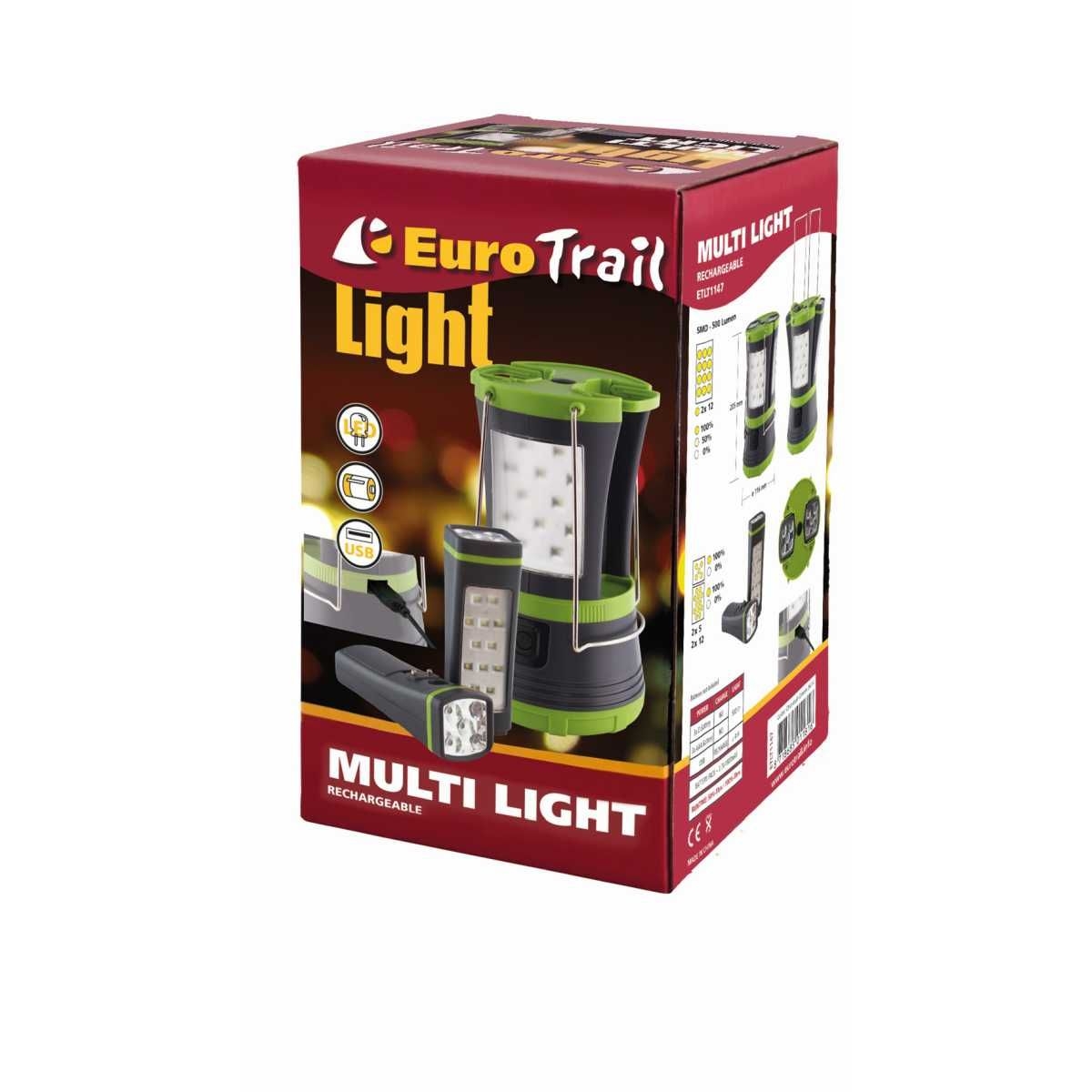 EuroTrail Campinglampe Multi Light wiederaufladbar - ETLT1147-0414