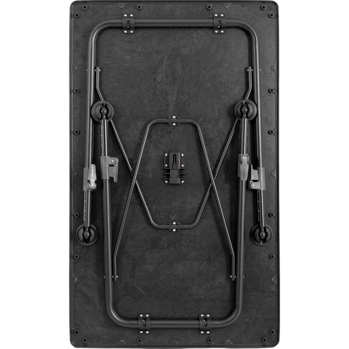 BRUNNER Campingstuhl ARAVEL VITACHIC 3D - L Salt-Pepper 2er-Set - Tisch LINEAR 80x60 cm Black - 0404065N-C42L 0406036N.C69