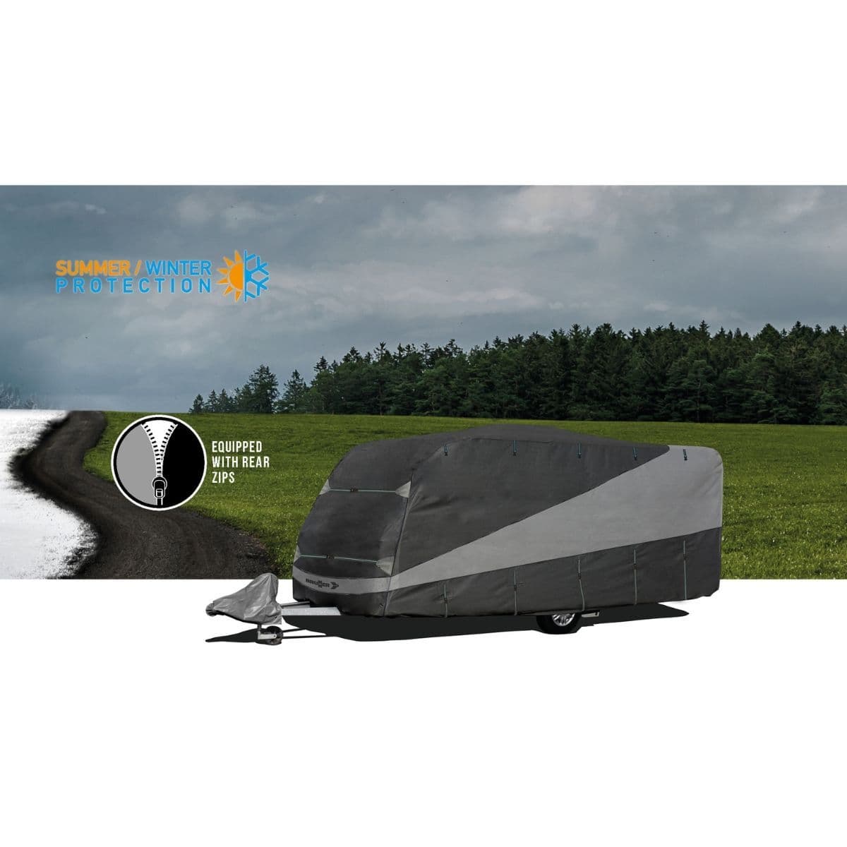 BRUNNER Caravan Cover 12M 500 - 550 cm Schutzhuelle fuer Wohnwagen 7241552N
