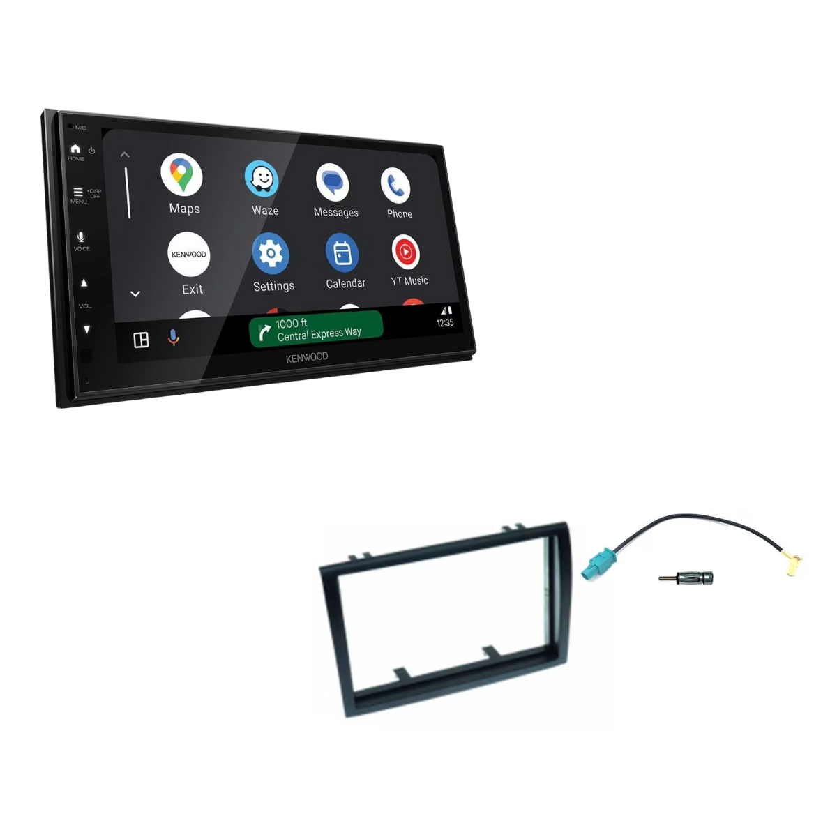 KENWOOD DMX6523DABS inkl- Installations-Kit ohne LFB fuer Fiat Ducato Serie 7 ab Bj. 2014-2022