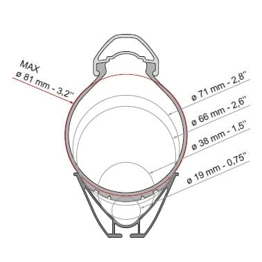 FIAMMA Rail Plus XL Fahradschiene Modell 2026 98656N588