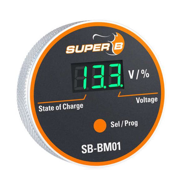 SUPER B BM01 Anzeige 12-24 V - BAT-SB-BM01 