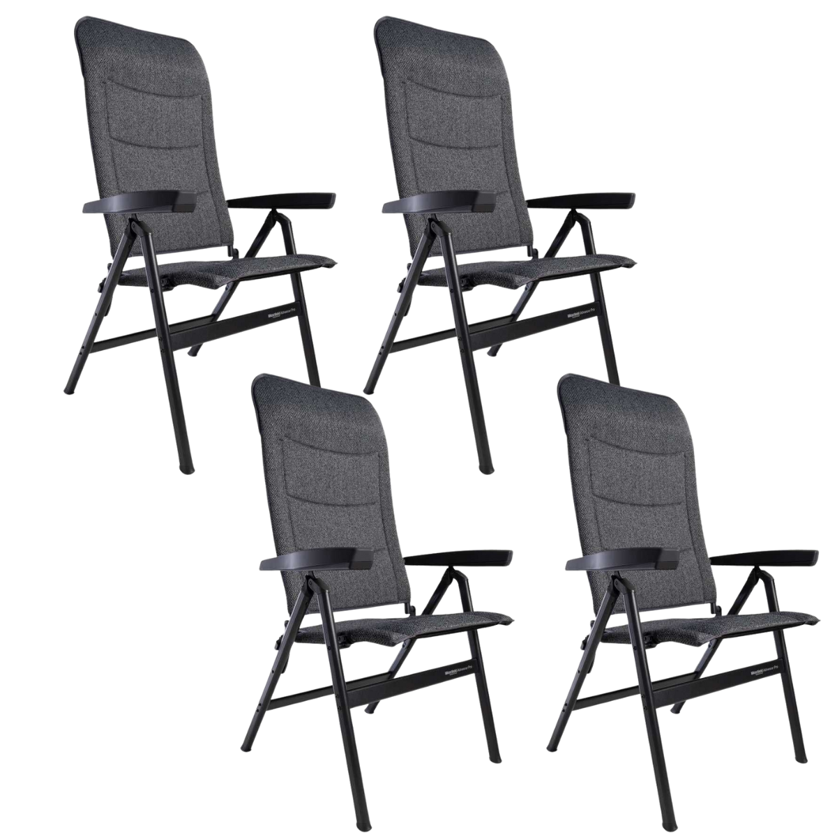 WESTFIELD Campingstuhl Advancer Pro dark grey melange 4er-Set WESTFIELD Campingstuhl Advancer Pro dark grey melange 4er-Set - 201-1884 DGM