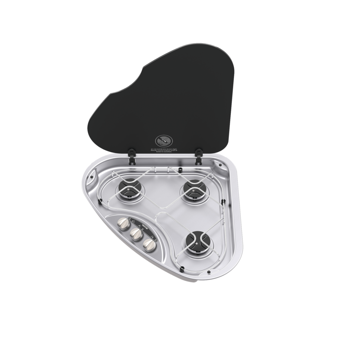 THETFORD Basic-Line 330 Kochmulde dreieckig- Kochfeld rechts- mit Glasdeckel- 3-flammig - SHB33077-SP