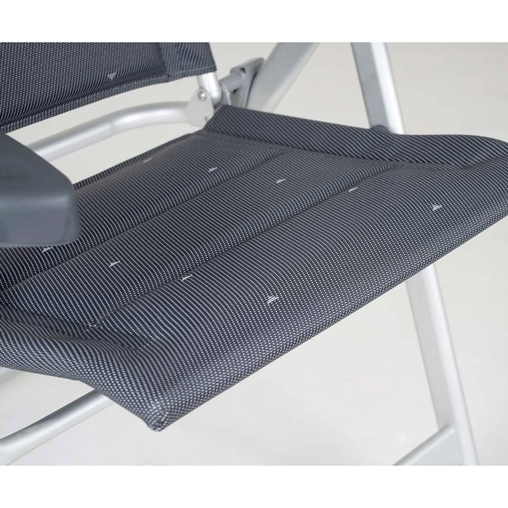 CRESPO Campingstuhl Deluxe AL-237-DL grau - 1149077