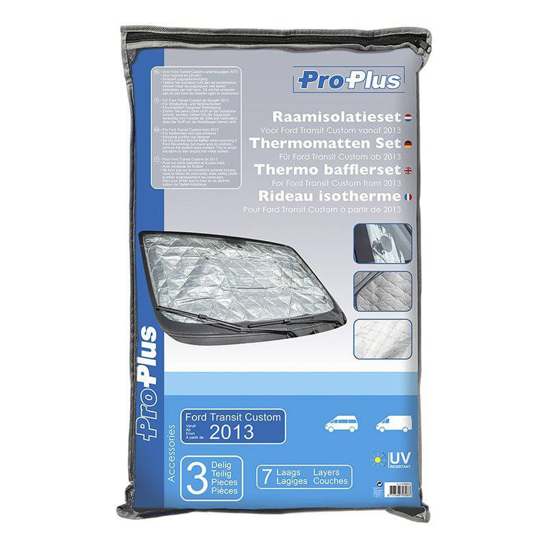 ProPlus Thermomatten-Set für Ford Transit Custom Baujahr 2013-2023 ProPlus Thermomatten-Set fuer Ford Transit Custom Baujahr 2013-2023 610689V01