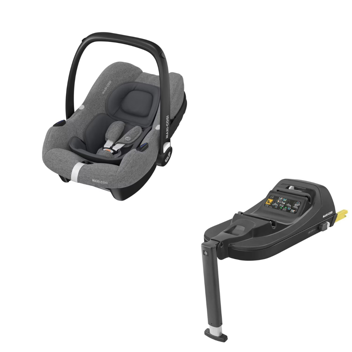 MAXI-COSI Babyschale CABRIOFIX i-Size Select Grey - Basisstation CABRIOFIX i-Size - 8558029110 8007057111