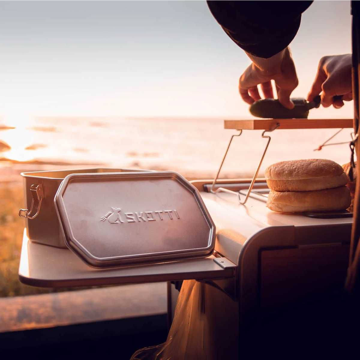 SKOTTI BOKS Edelstahlbox inkl. Griffzange 1 L - SK153