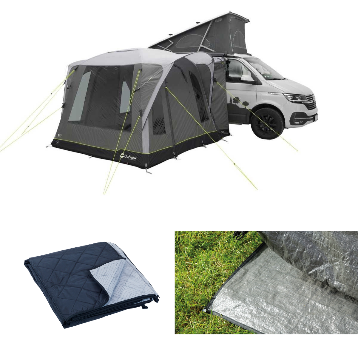 Outwell aufblasbares Busvorzelt Daytona Air inkl. Teppich und Unterlage - 111501