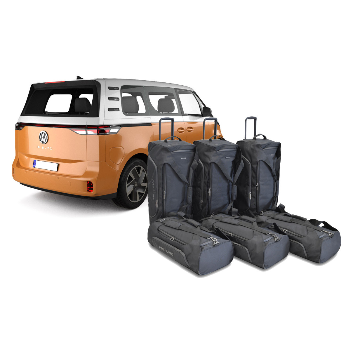 Car Bags Pro-Line V16301SP VW ID-Buzz Bj- 22- Reisetaschen Set- Auf Ihr Auto massgeschneidert- Das Original
