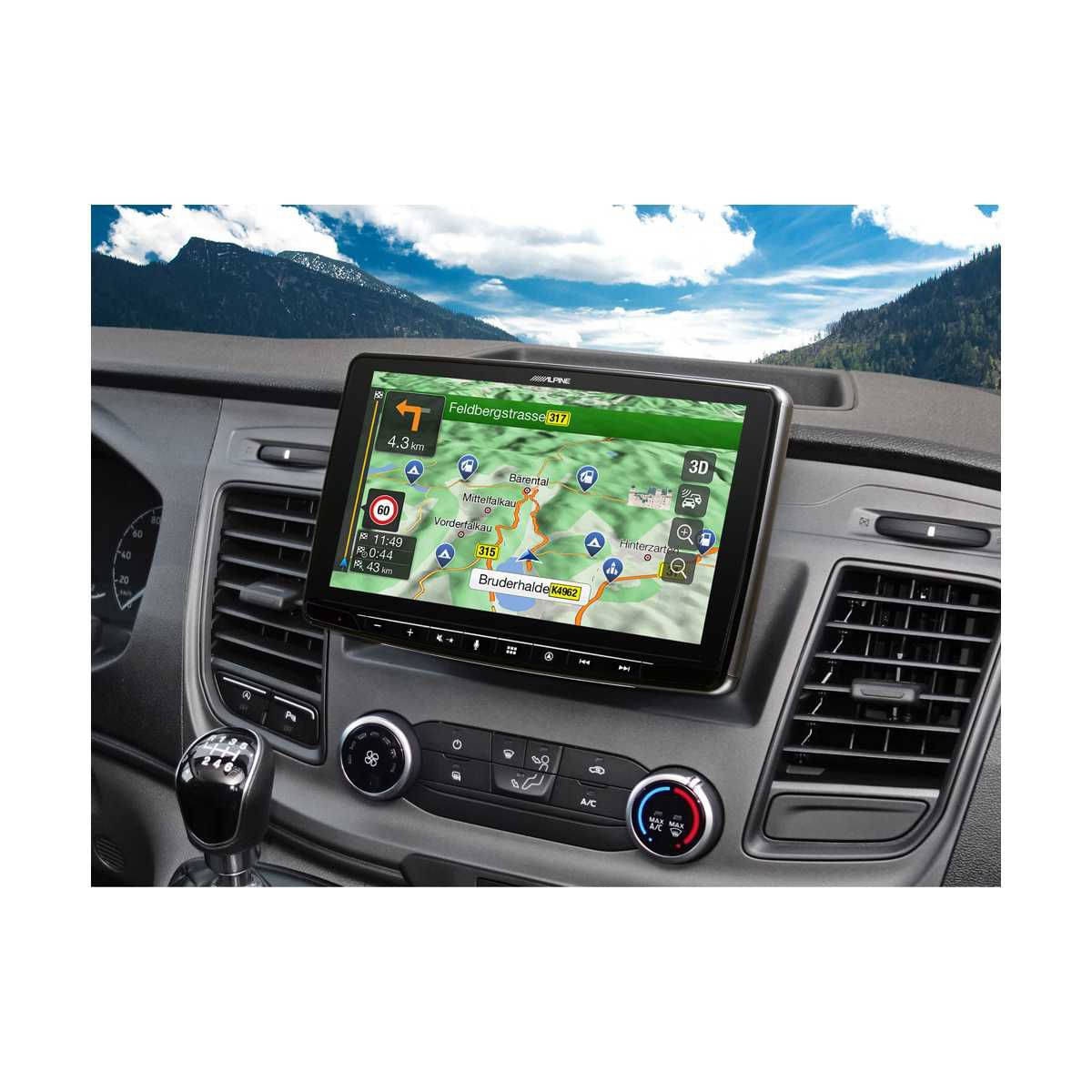 ALPINE Halo 9 Navigationssystem Ford Transit Custom ab Bj. 2018 INE-F904TRA