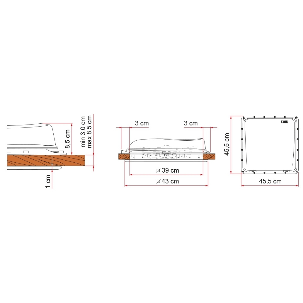 Dachhaube FIAMMA Vent crystal