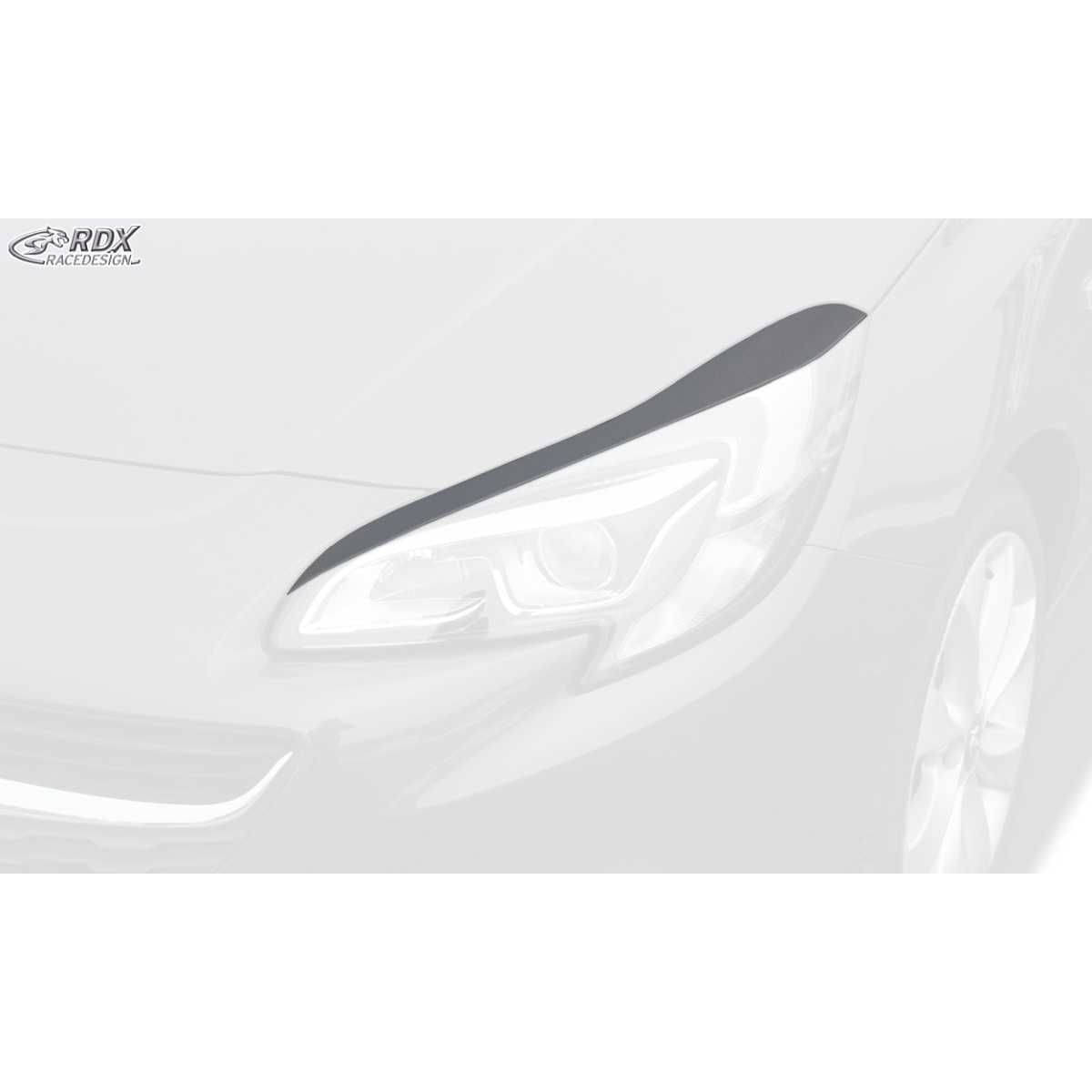 RDX Racedesign Scheinwerferblenden Boeser Blick fuer OPEL Corsa E Bj. 2014-2019 - RDSB145